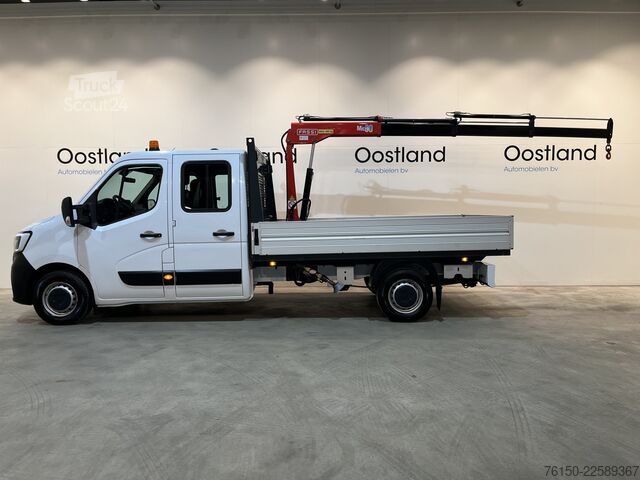 Camião plataforma com grua Renault Master 2.3 dCi 145 PK L3 Open Laadbak / Fassi K...