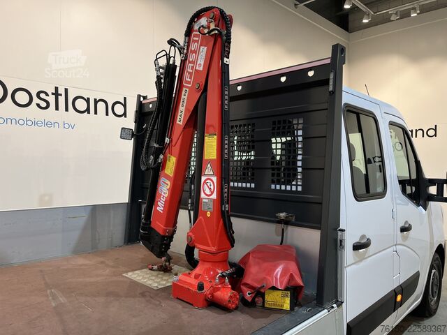 Camião plataforma com grua Renault Master 2.3 dCi 145 PK L3 Open Laadbak / Fassi K...