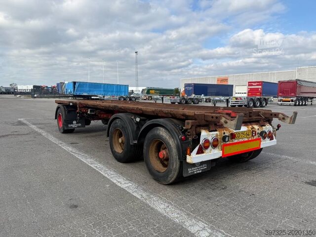 Containertransport Kel-Berg Transfer trailer / Abrollanhänger / overførings