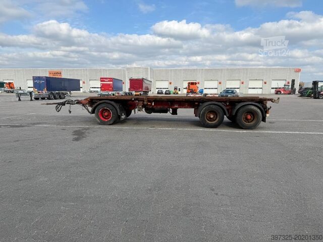 Containertransport Kel-Berg Transfer trailer / Abrollanhänger / overførings