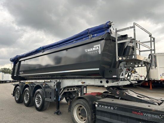 Semirremolque volquete SCHMITZ KIPPMULDE 24M³, STAHL-LIGHT CHASSIS, LIFTACHSE, ROLLPLANE