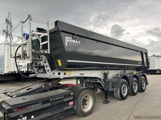 Полуремарке самосвал SCHMITZ KIPPMULDE 24M³, STAHL-LIGHT CHASSIS, LIFTACHSE, ROLLPLANE