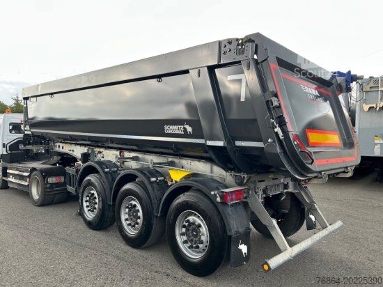 Полуремарке самосвал SCHMITZ KIPPMULDE 24M³, STAHL-LIGHT CHASSIS, LIFTACHSE, ROLLPLANE