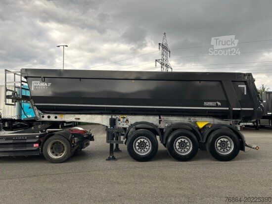 Полуремарке самосвал SCHMITZ KIPPMULDE 24M³, STAHL-LIGHT CHASSIS, LIFTACHSE, ROLLPLANE