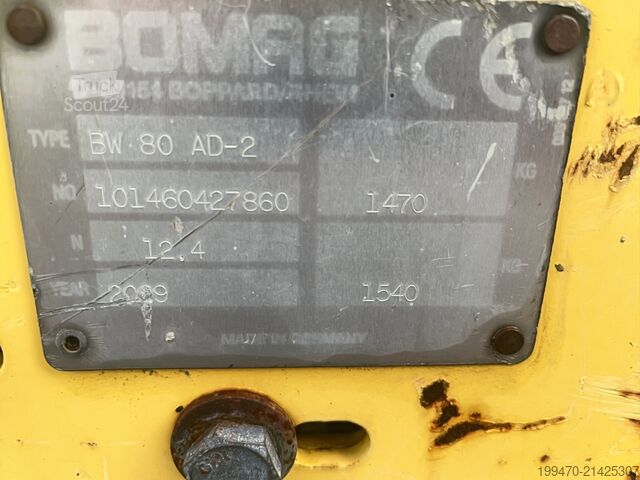 Tandemwalze Bomag BW 80 AD