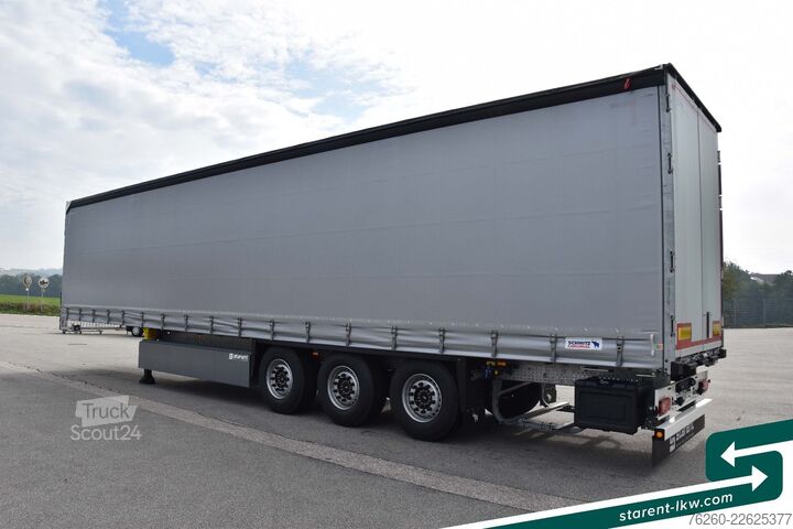 Naczepa otwarta z plandeką SCHMITZ CARGOBULL Liftachse Palettenkasten XL u. Getränke MIETE