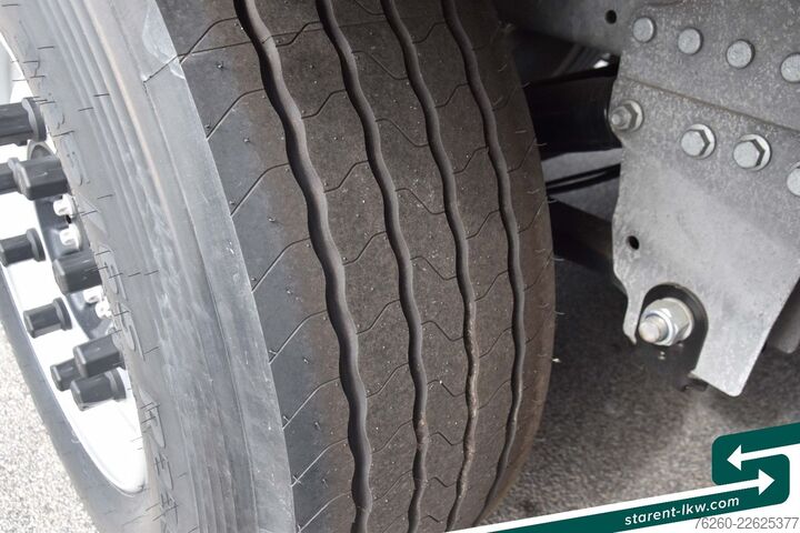 Naczepa otwarta z plandeką SCHMITZ CARGOBULL Liftachse Palettenkasten XL u. Getränke MIETE