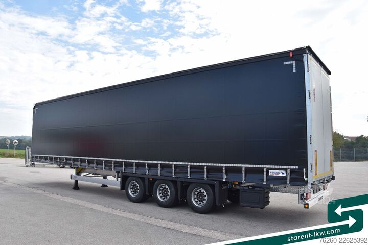 Naczepa otwarta z plandeką SCHMITZ CARGOBULL Megatrailer Hubdach Liftachse D.C. 9.5 MIETE