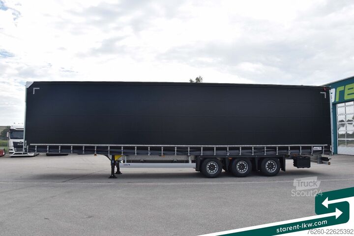 Naczepa otwarta z plandeką SCHMITZ CARGOBULL Megatrailer Hubdach Liftachse D.C. 9.5 MIETE