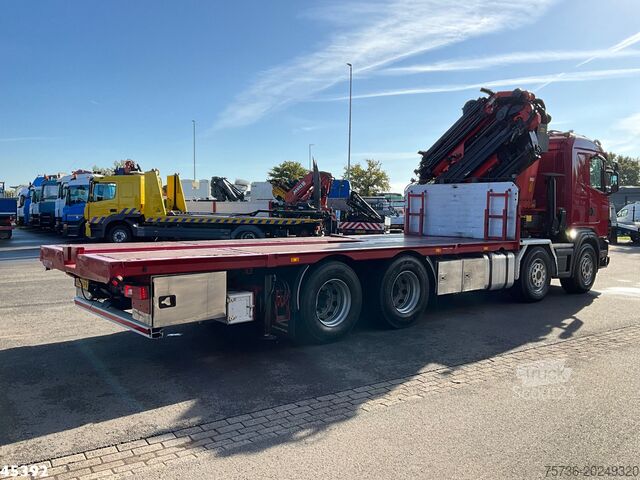 Vrachtwagen met kraan Scania R 124.420 8x4 Palfinger 72 Tonmeter laadkraan +...