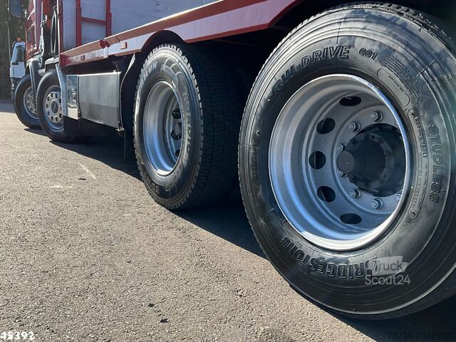Vrachtwagen met kraan Scania R 124.420 8x4 Palfinger 72 Tonmeter laadkraan +...