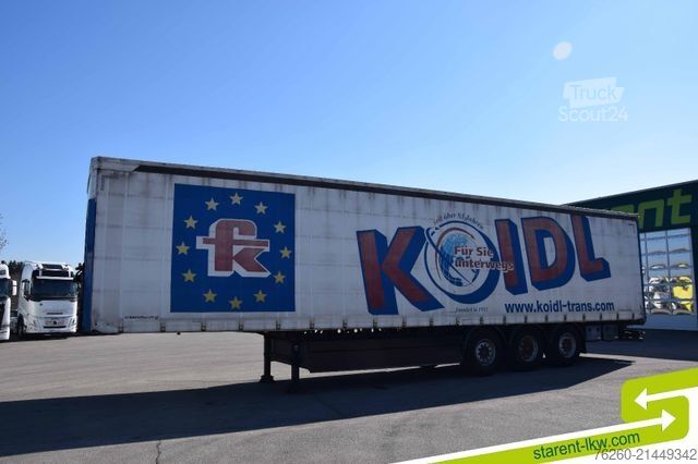 Semi-remorque bâchée SCHWARZMÜLLER Light Palettenkasten SAF Achsen TÜV 08/26