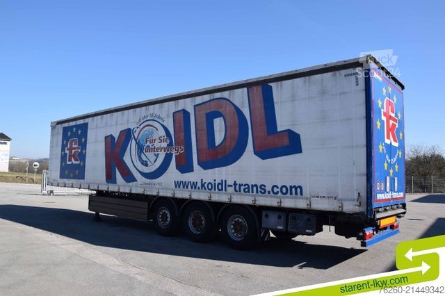 Semi-remorque bâchée SCHWARZMÜLLER Light Palettenkasten SAF Achsen TÜV 08/26