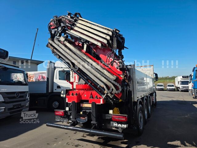 Vrachtauto met open laadbak MAN TGS 35.460 / 8X4 / 28m Kran Fassi 365 + Flyjib