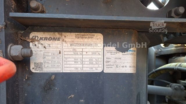 Oplegger KRONE Dolly ZZB 18 eLZ*Untersetzachse*Mega*gelenkt*