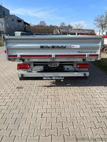 Remorque benne trilibérale MÜLLER-MITTELTAL KA-TA-R 14,4 Tandem Dreitseitenkipper m. Anleger
