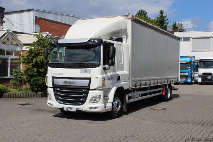 Φορτηγό πλατφόρμα με μουσαμά Daf CF  320 Plane   Schlafkabine Klima LDW Edscha LBW