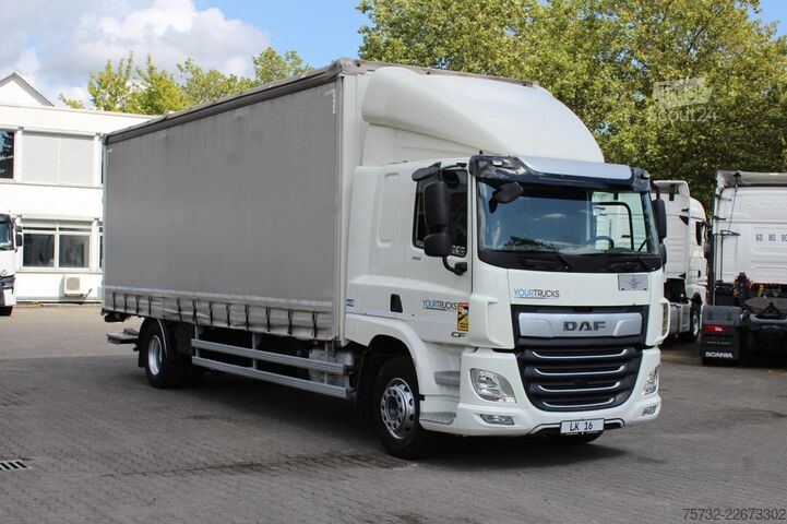 Φορτηγό πλατφόρμα με μουσαμά Daf CF  320 Plane   Schlafkabine Klima LDW Edscha LBW