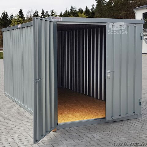 Rychlostavbový kontejner na materiál Elipo® Baucontainer Schnellbaucontainer Lagercontainer 4m x 2m mit Doppeltür NEU