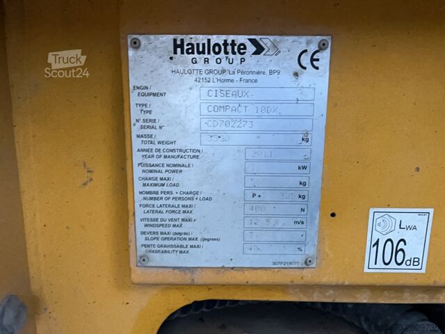Sto za podizanje makaza Haulotte Compact 10 (10m)