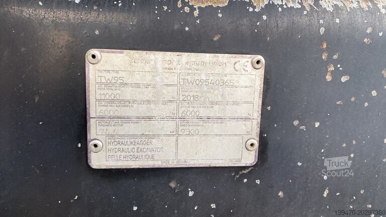 Mobiele graafmachine Schaeff TW 95