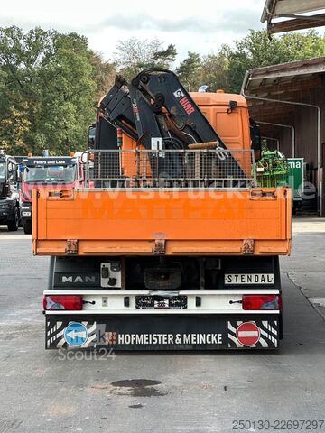 Camion plateau MAN TGX 26.480 6x4 Pritsche + HIAB 166E-2 Ladekran