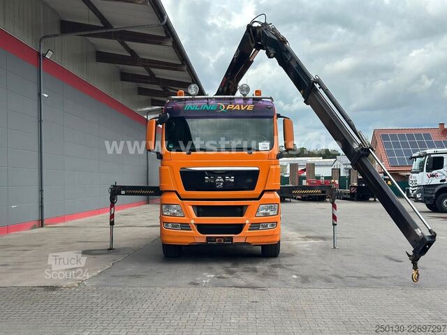 Camion plateau MAN TGX 26.480 6x4 Pritsche + HIAB 166E-2 Ladekran