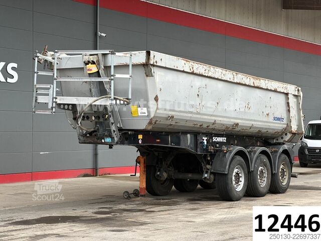 Polpriklopnik kiper SCHMITZ CARGOBULL SKI 24 Kippauflieger m. Rollplane, Liftachse
