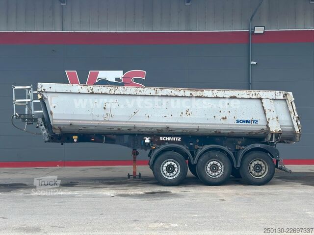 Polpriklopnik kiper SCHMITZ CARGOBULL SKI 24 Kippauflieger m. Rollplane, Liftachse