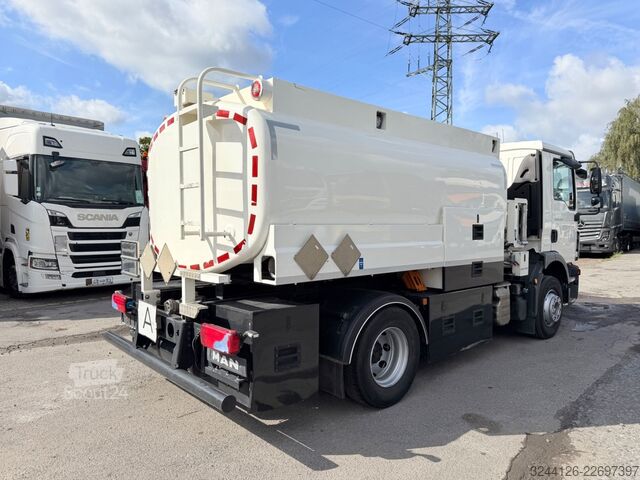 Camion-citerne MAN TGM 15.250L Tankwagen Hage+Knapp/2Kammern9.000L