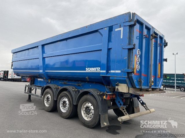 Kippers oplegger Schmitz Cargobull Semitrailer Tipper Steel half pipe body 46m³