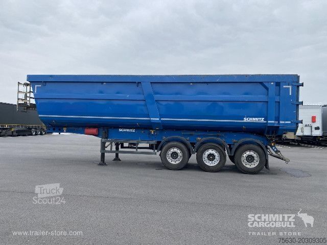 Kippers oplegger Schmitz Cargobull Semitrailer Tipper Steel half pipe body 46m³