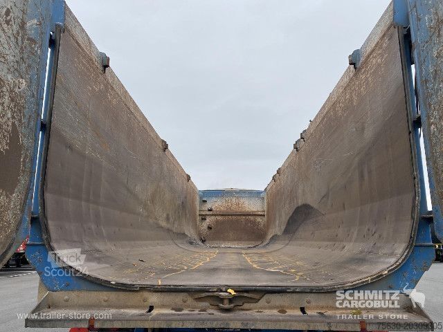 Kippers oplegger Schmitz Cargobull Semitrailer Tipper Steel half pipe body 46m³