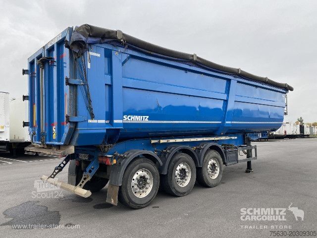 Kippers oplegger Schmitz Cargobull Semitrailer Tipper Steel half pipe body 46m³