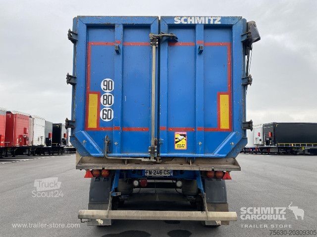 Kippers oplegger Schmitz Cargobull Semitrailer Tipper Steel half pipe body 46m³