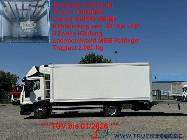 Kølebil Iveco 120E22 Frisch- Tiefkühler Supra850MT 3Zonen +LBW