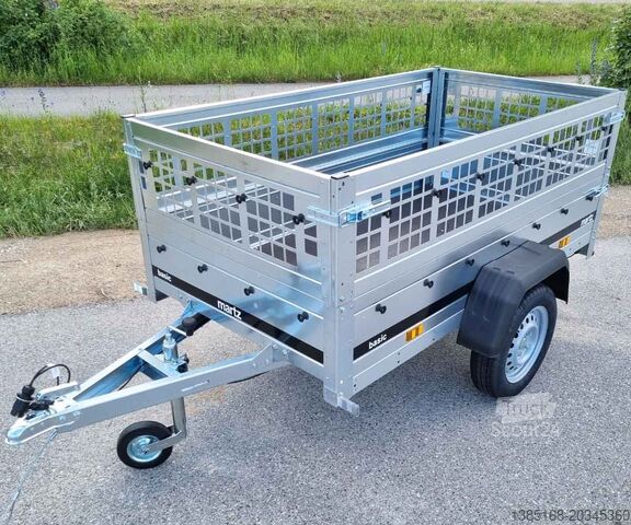 Automašīnas piekabe Martz Anhänger Tieflader Hänger 750kg mit Gitteraufsatz