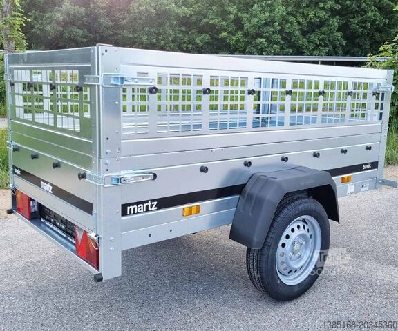Automašīnas piekabe Martz Anhänger Tieflader Hänger 750kg mit Gitteraufsatz