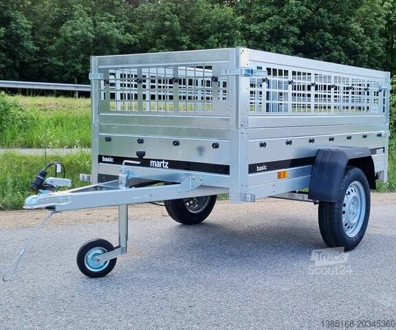Automašīnas piekabe Martz Anhänger Tieflader Hänger 750kg mit Gitteraufsatz