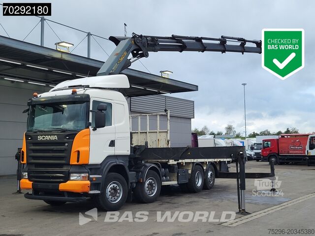 Open laadbak Scania R420 8X2 Palfinger PK74002 Kran Crane Retarder ...