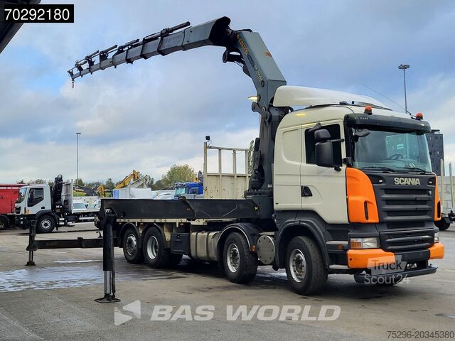 Open laadbak Scania R420 8X2 Palfinger PK74002 Kran Crane Retarder ...