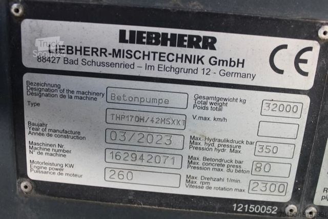 Автобетононасос MERCEDES-BENZ 3546 8x4 BB - LIEBHERR 42 m - Nr.: 238