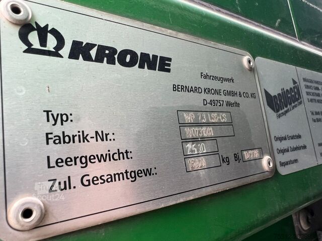 Бортовой грузовик с тентом Krone WP 7,3  LS-CS Schiebeplane BDF Hecktüren