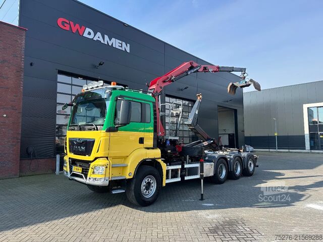 System med krogarm MAN TGS 35.470 8x4 Haaksysteem / Z kraan Euro 6