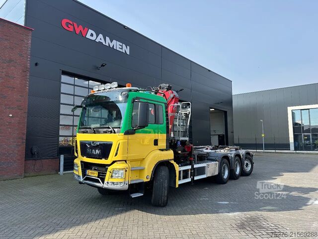 System med krogarm MAN TGS 35.470 8x4 Haaksysteem / Z kraan Euro 6