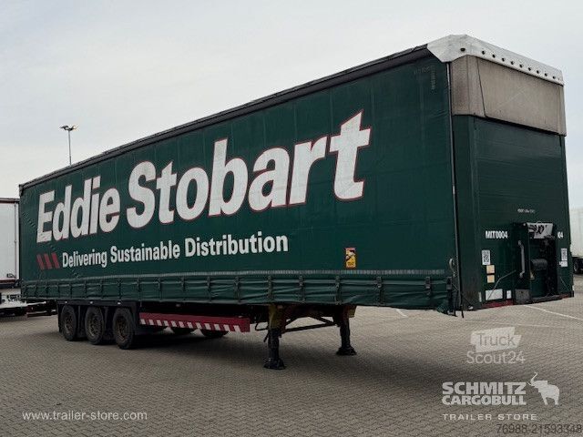 Open semitrailer with tarp Schmitz Cargobull Curtainsider Mega