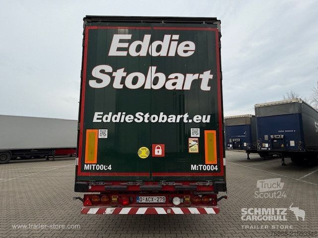 Open semitrailer with tarp Schmitz Cargobull Curtainsider Mega
