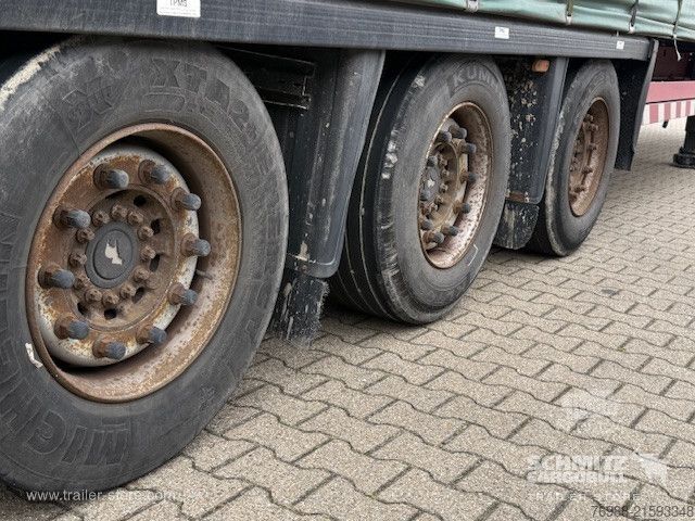 Open semitrailer with tarp Schmitz Cargobull Curtainsider Mega