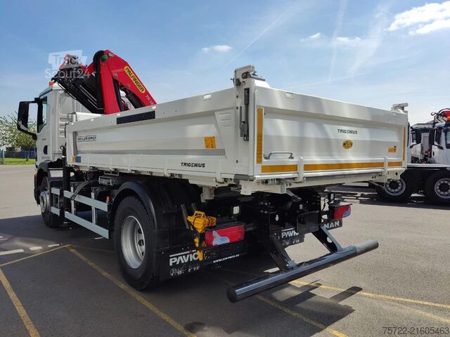 3-sidig tipper MAN TGM 18.320 4x2 BL MEILLER Krankipper Palfinger