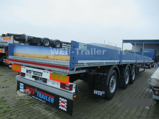 Открытый полуприцеп WEB-TRAILER PRSSQPI-27 Baustoff-Sattelauflieger